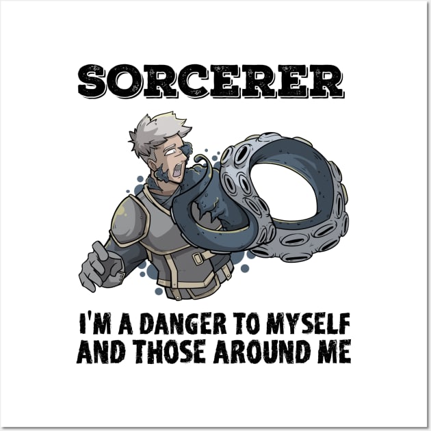 Wizard Mage RPG PnP Roleplaying Dungeon Sorcerer Meme Gift Wall Art by TellingTales